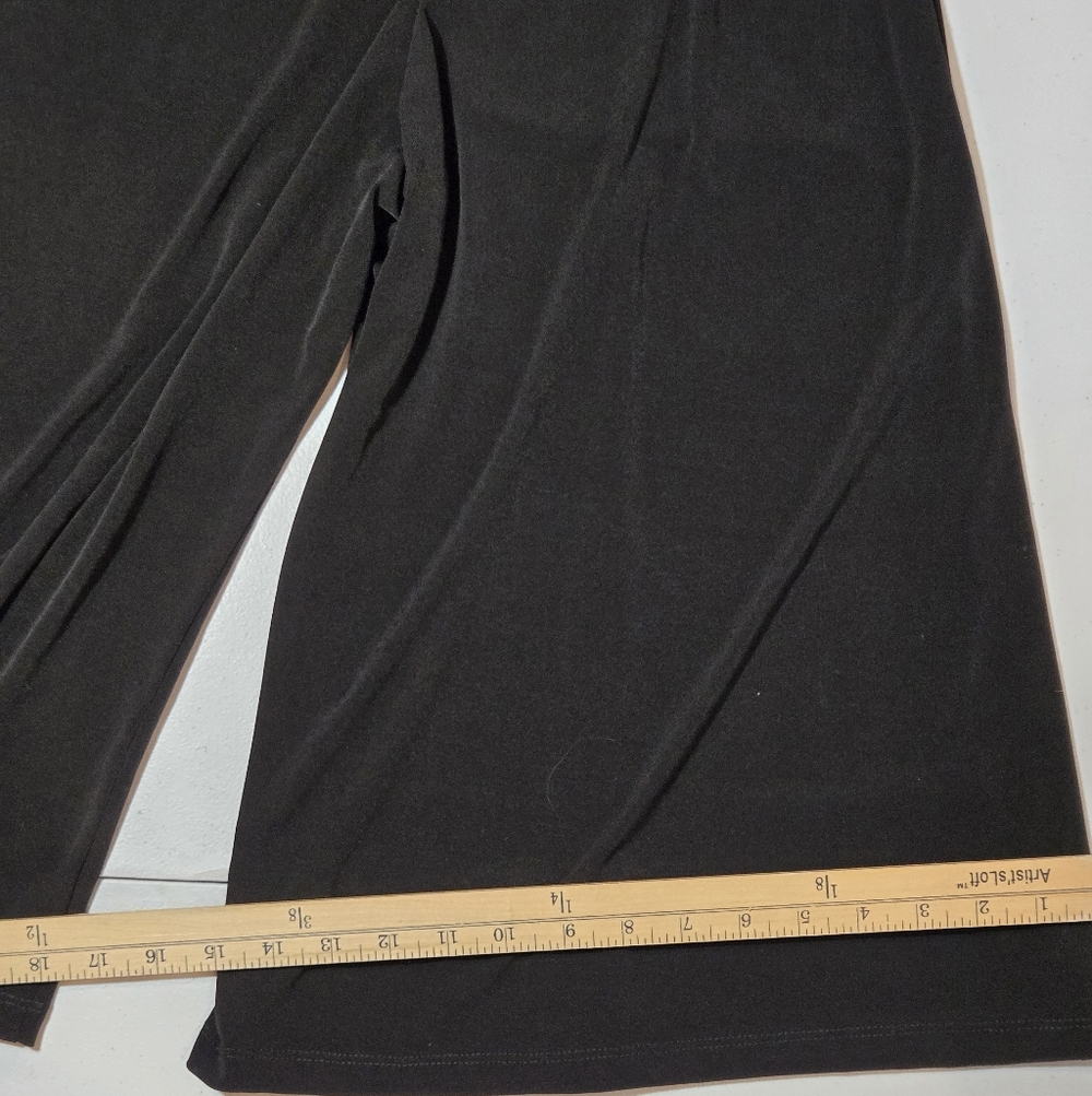 Amy Wear Black Dress Wide Leg Capri Pants - Picture 4 of 8